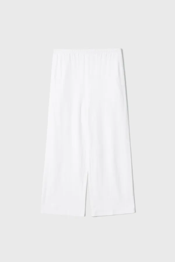Relaxed Jersey Pants (White)