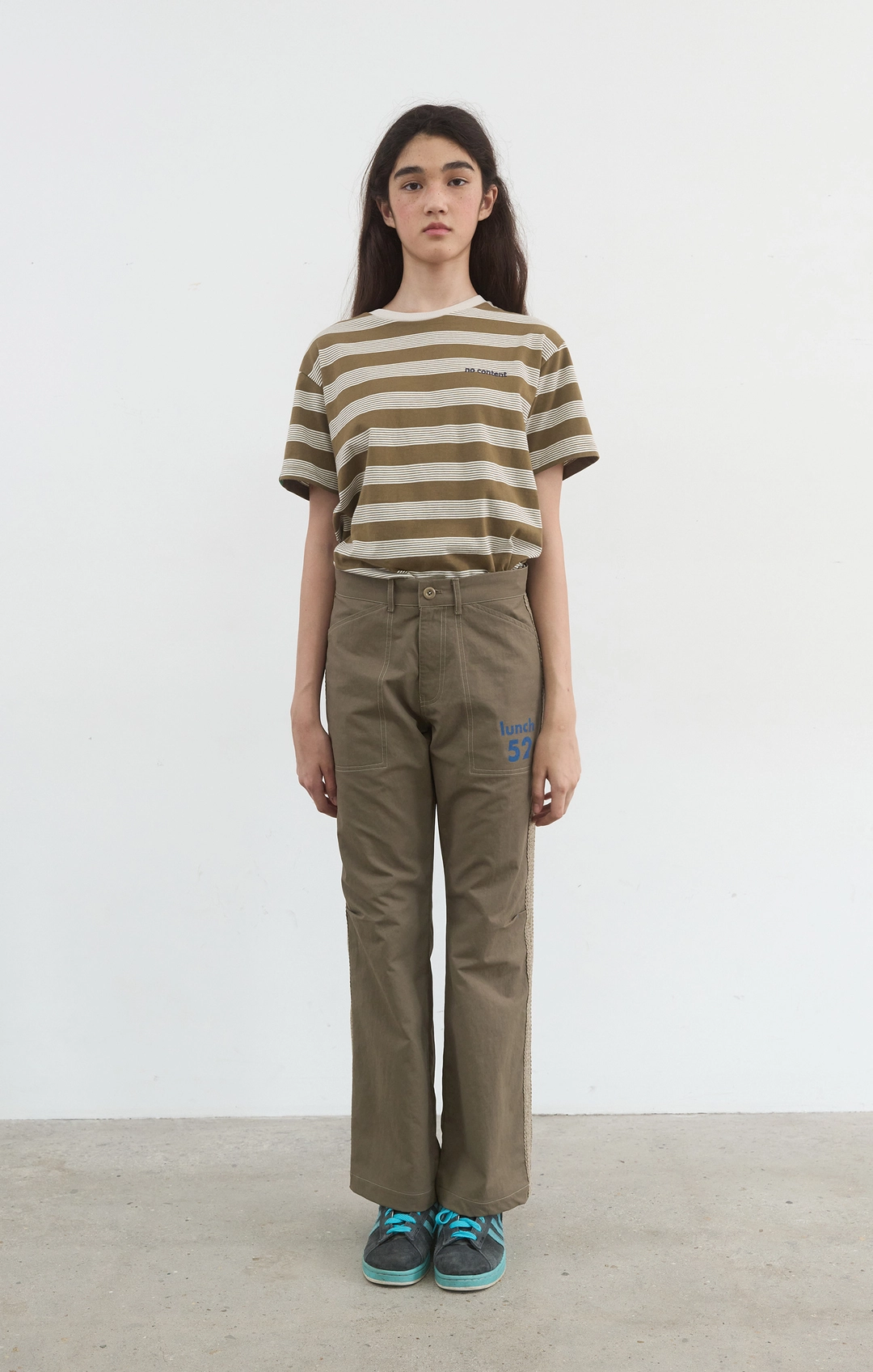 노컨텐츠 425. Lunch Bootcut Pants_Khaki 상품 이미지 2