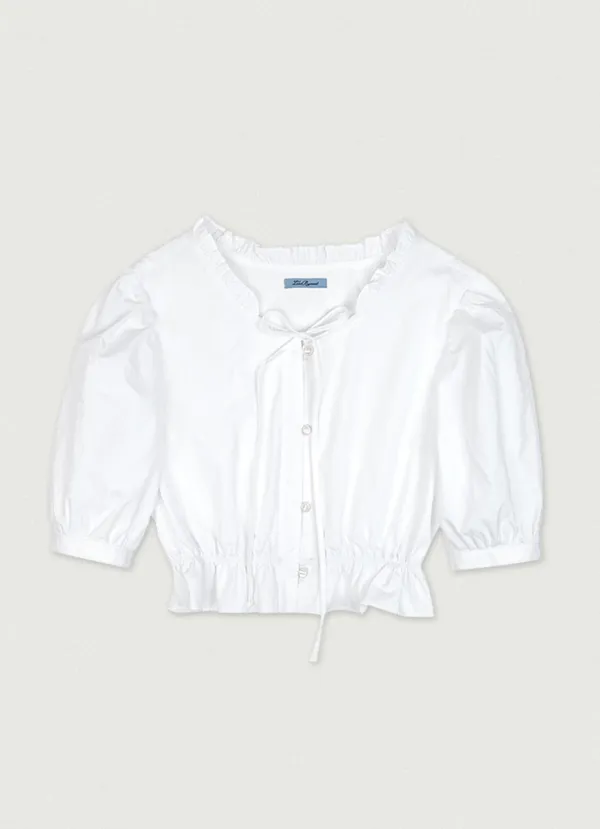 3rd/ Ribbon Ruffle Blouse