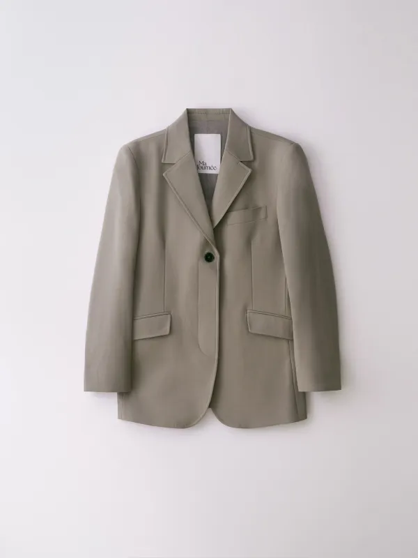 [7차 리오더] SINGLE HIDDEN JACKET_OLIVE
