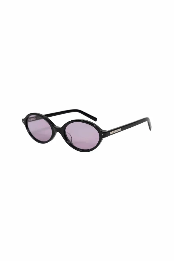 MATIN NARROW ROUND SUNGLASSES IN PURPLE