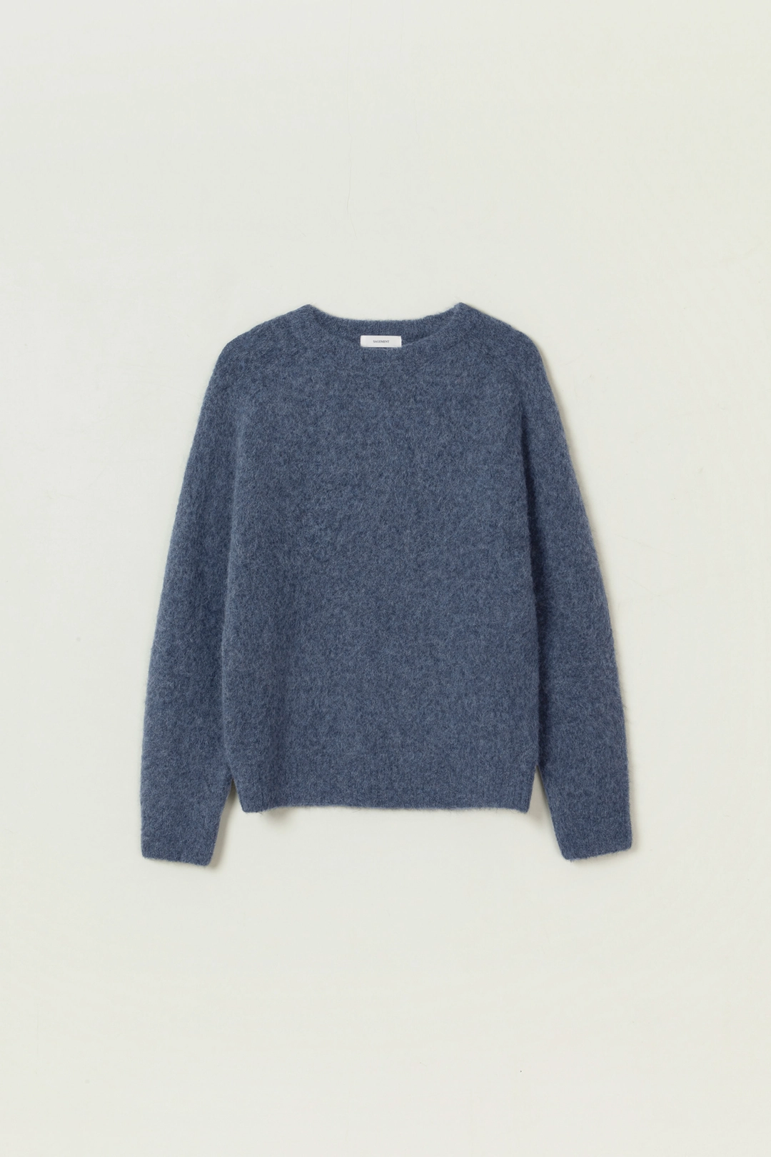 세이지먼트 ALEPH ALPACA ROUND KNIT_BLUE 상품 이미지 1