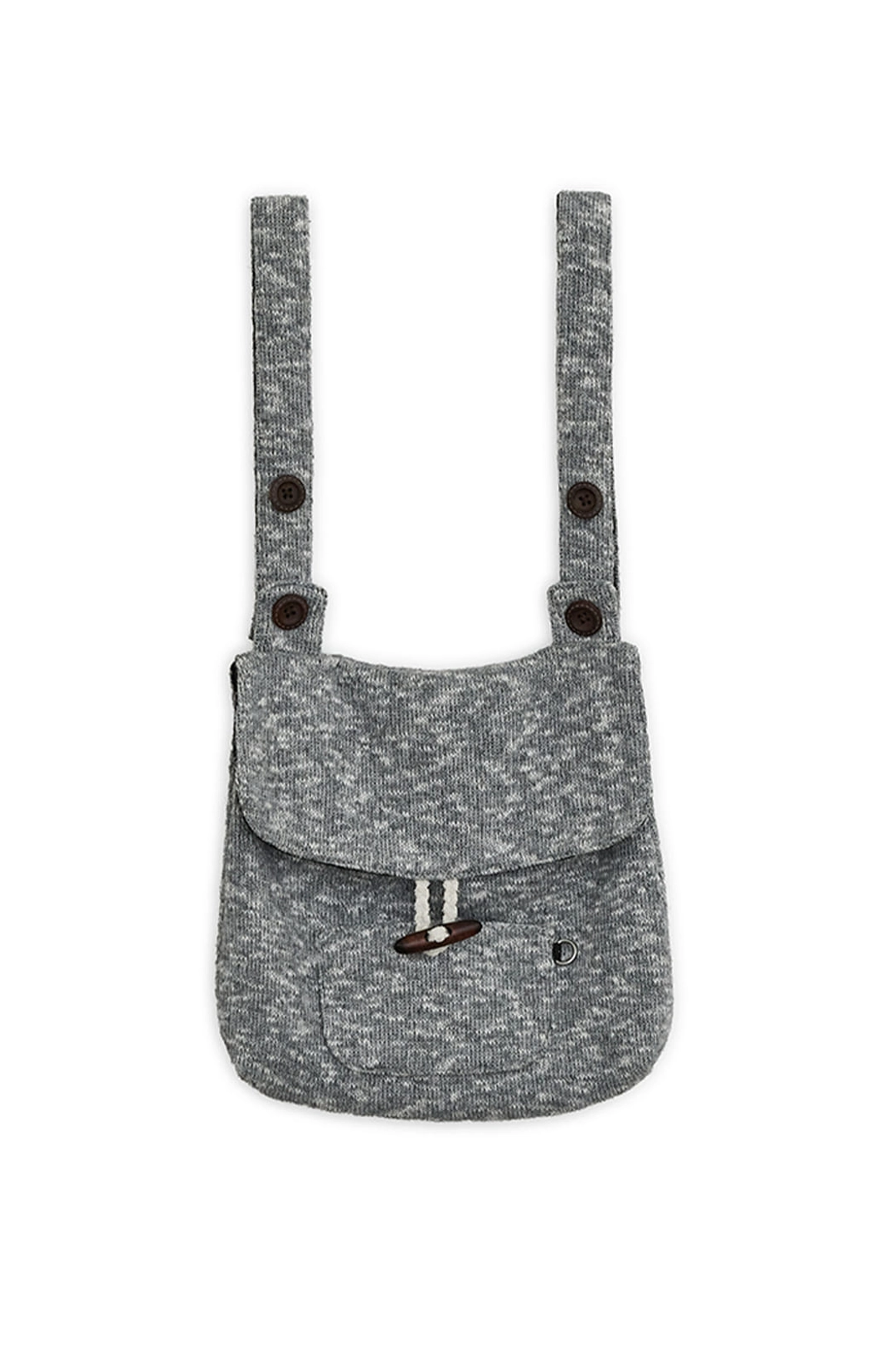 허그유어스킨 Knitted duffle button back-pack (Gray) 상품 이미지 1