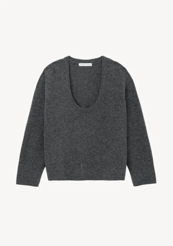 Ellen U-Neck Knit in Gray