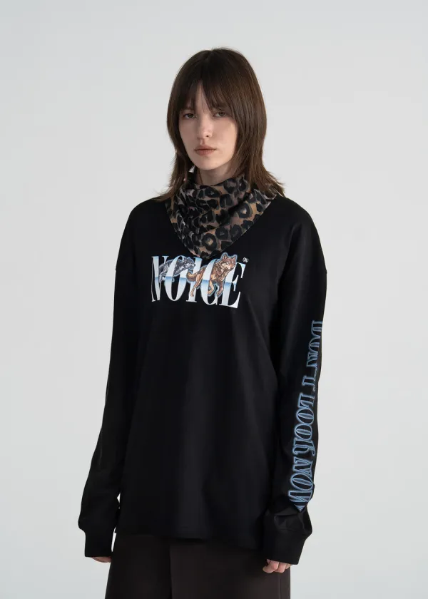 LUPI LONG-SLEEVE T-SHIRT - BLACK