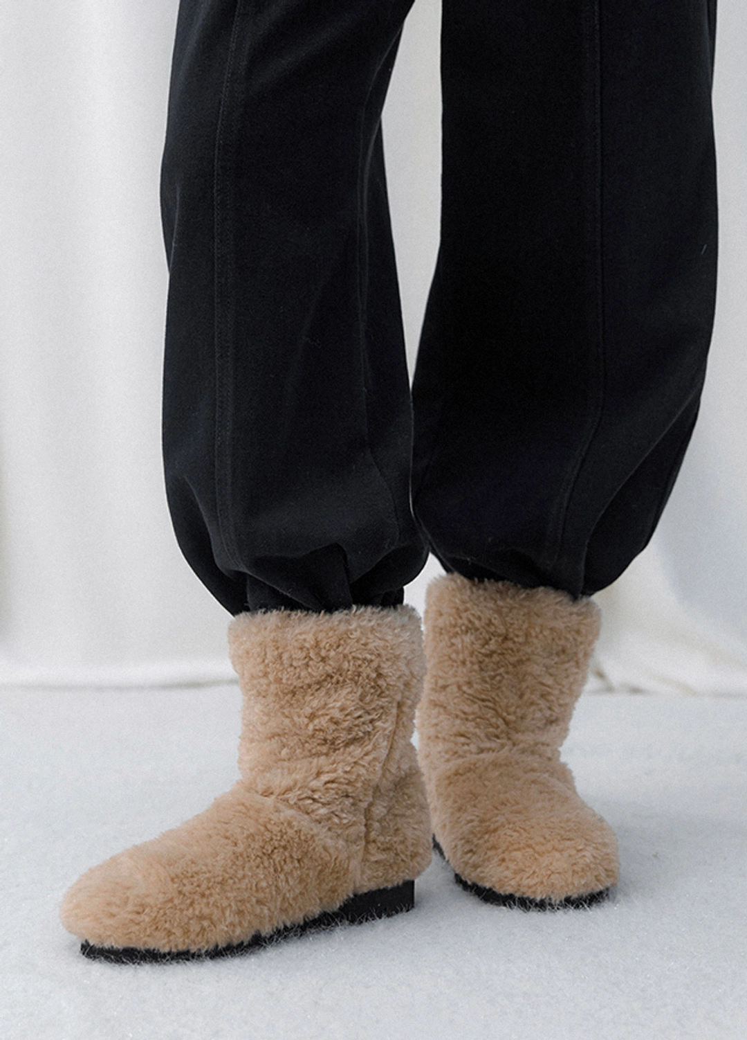 아뜰리에 나인 (Z-SH-3448)SOFT FUR MIDDLE BOOTS 상품 이미지 2