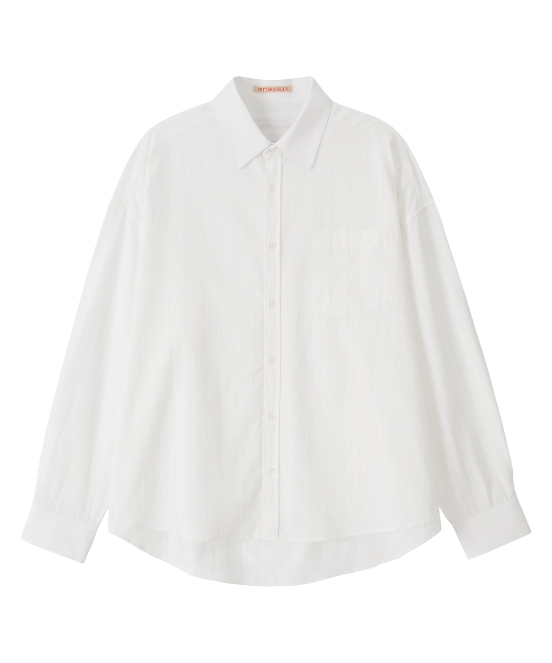비터셀즈 Oversized Brynn Stripe Shirt-White 상품 이미지 1