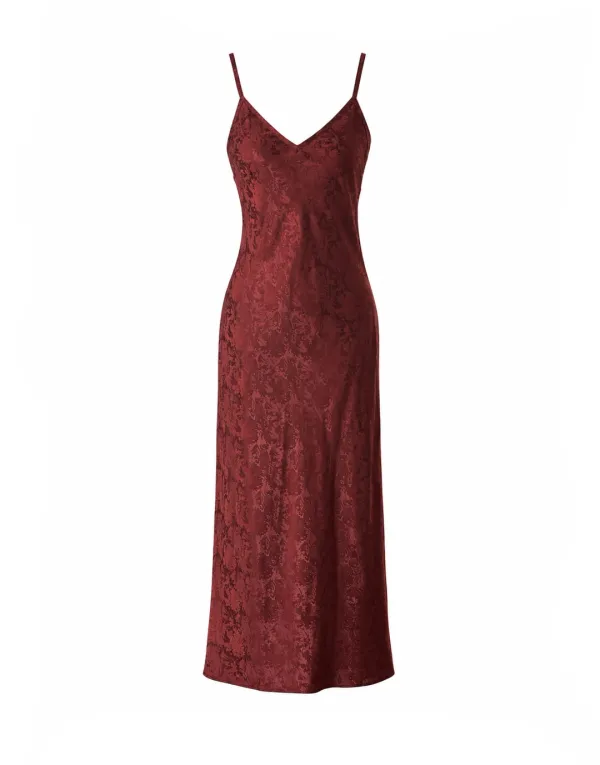 FLOATING DRESS (BURGUNDY)