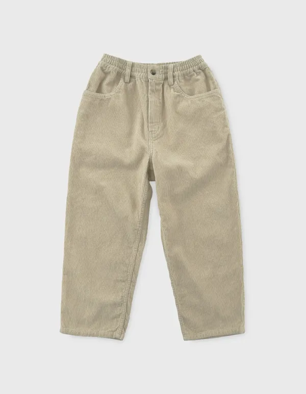 CHILDREN WASHED CORDUROY PANTS / Ivory