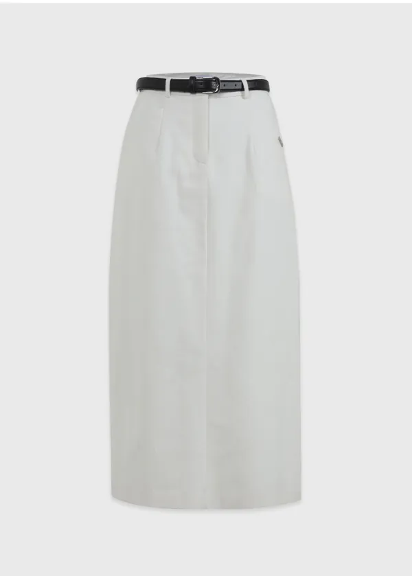  [25-36]  Jade Long Skirt- Belt Set  제이드 롱 스커트-벨트 세트 (가을-데일리룩-캐주얼룩-코튼스커트-벨트세트-롱기장-일자핏-사선포켓-빅사이즈-자체제작) 