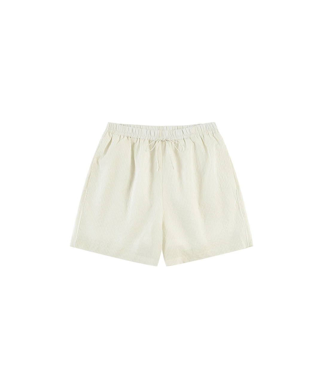반원 아뜰리에 P3309 밴딩 스트라이프 쇼츠_Lime ivory 상품 이미지 1