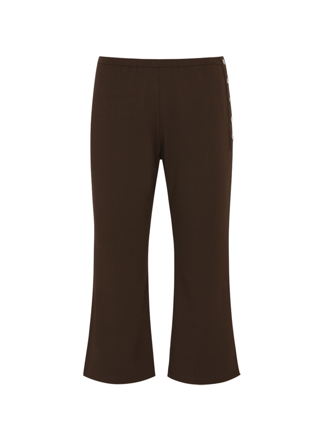 루루서울 Button Capri Pants (Brown) 상품 이미지 3