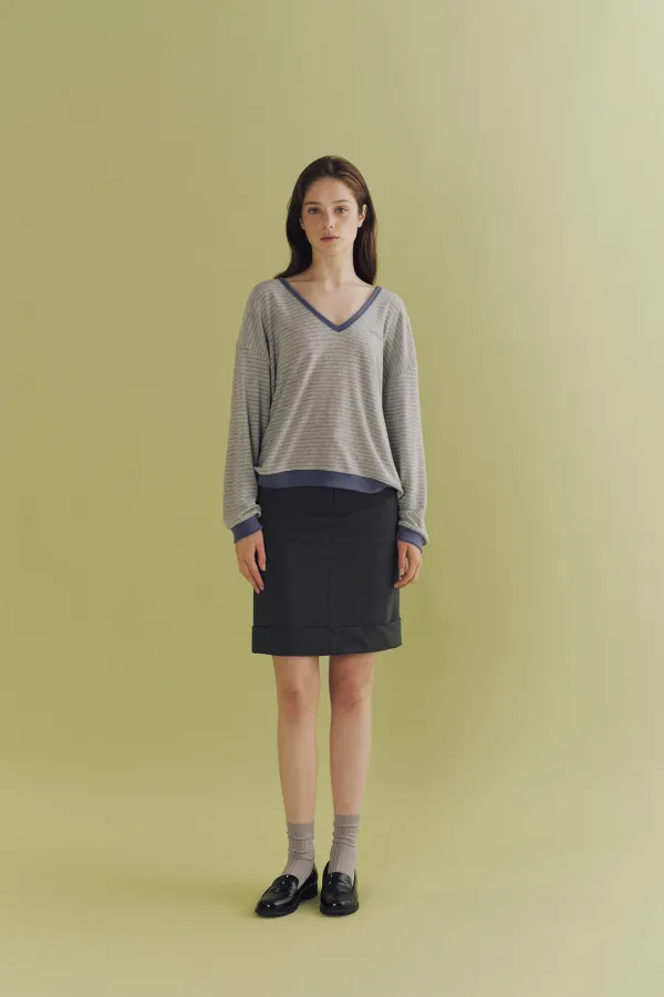 Pello midi skirt (gray)