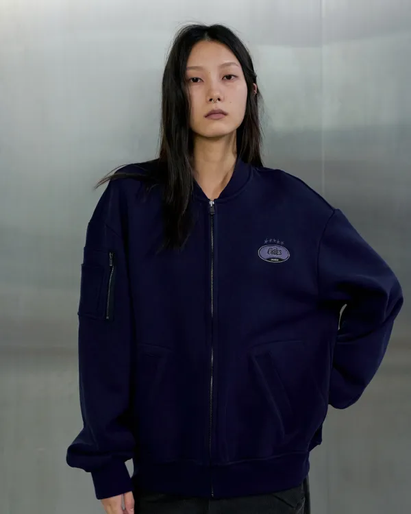 [9/18 예약 출고] SWEAT ZIP UP JACKET - NAVY