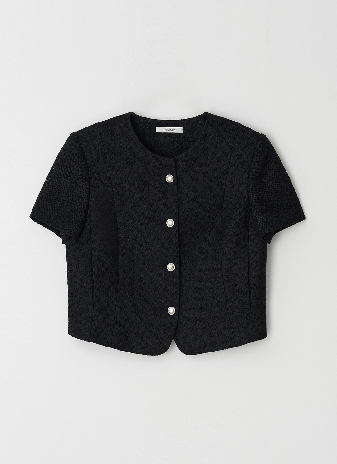 녹섭 [5차 리오더] Linen modern tweed jacket_bk (7/21 이내 출고) 상품 이미지 1