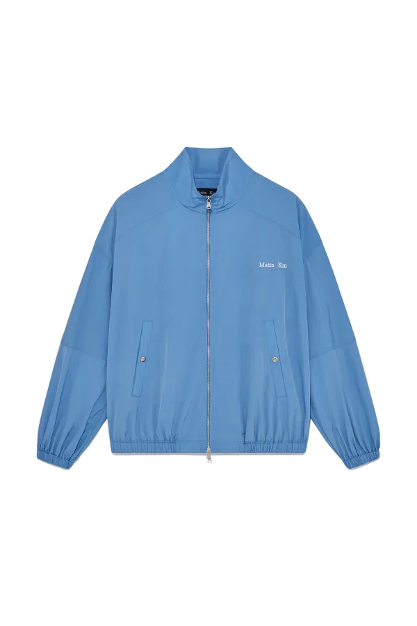 OVERSIZE NYLON LIGHT JUMPER FOR MEN IN LIGHT BLUE