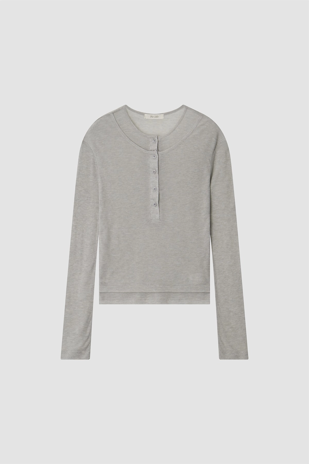 더릴 [2nd] Layered Long Sleeve T_Light gray 상품 이미지 1