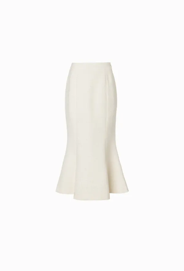 Bianca Tweed Skirt (Cream)