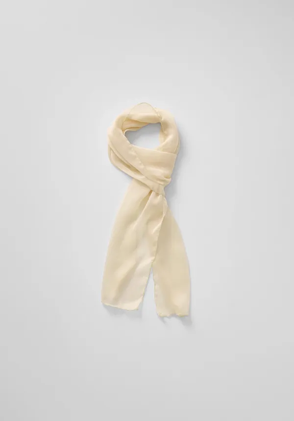 Sheer scarf (Beige)