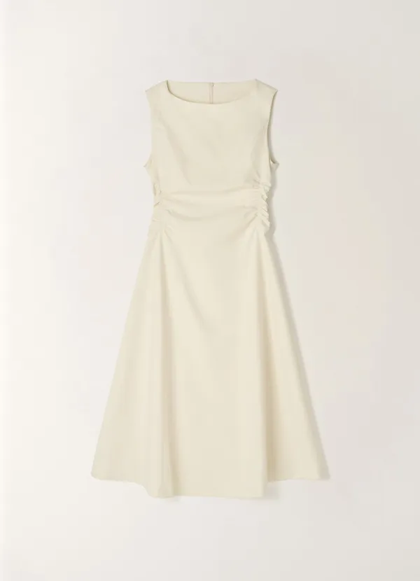 Tia Detail Shirring Dress_2color