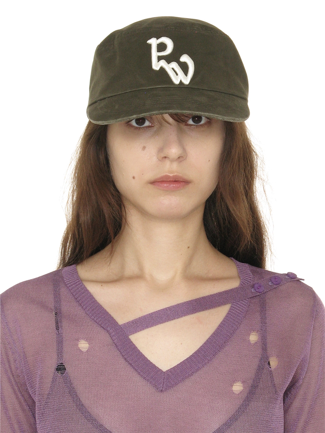 파르티멘토 [WOMEN] PW SYMBOL PILLBOX CAP_BROWN 상품 이미지 2