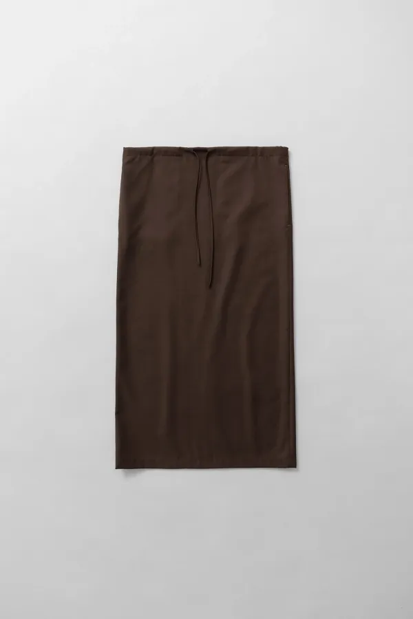 2nd) string maxi skirt (brown)