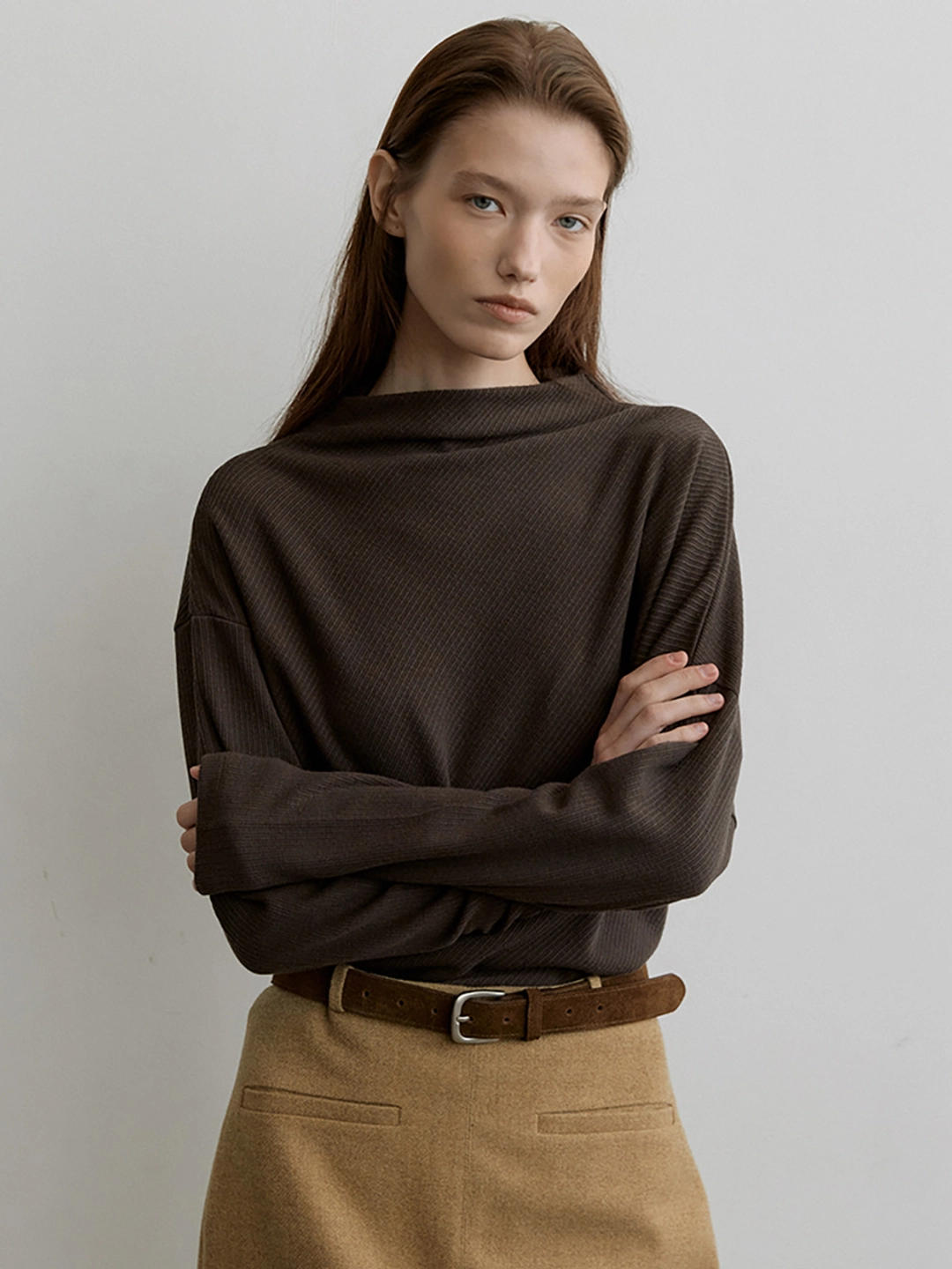 오떼뜨 DIAGONAL LINE SLEEVE T-SHIRTS_3COLOR 상품 이미지 2