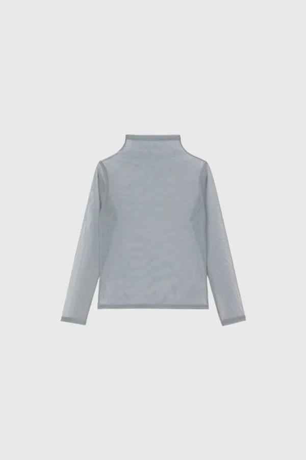 Soft Sheer Layer Mesh T-Shirt