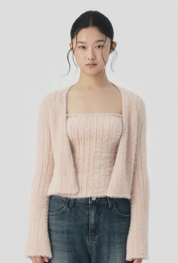 [10/2 순차 출고 예정] Mielle Knit Sleeveless Top (Pink)