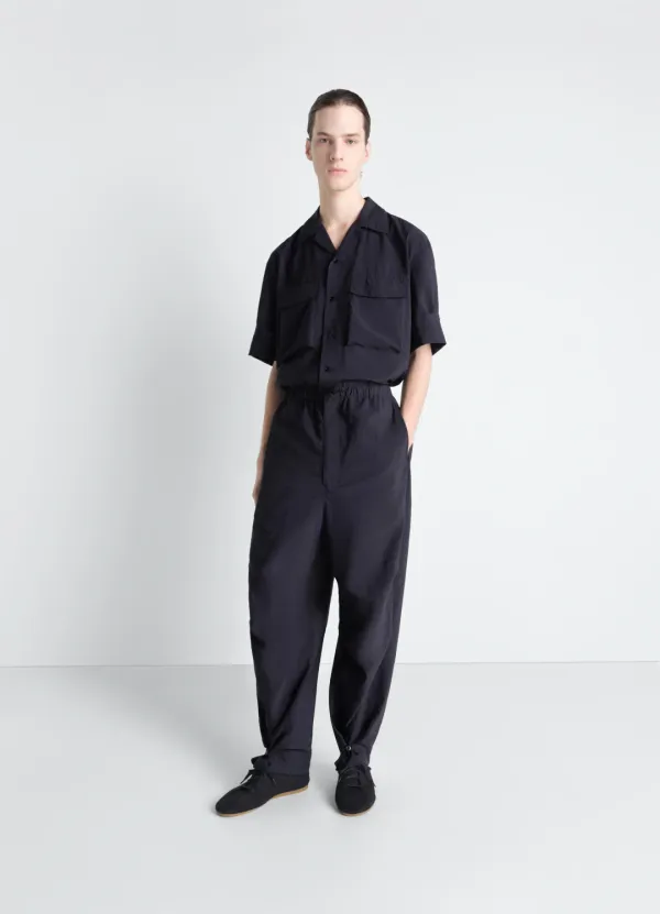 PARACHUTE PANTS IN WASHED TECHNICAL COTTON