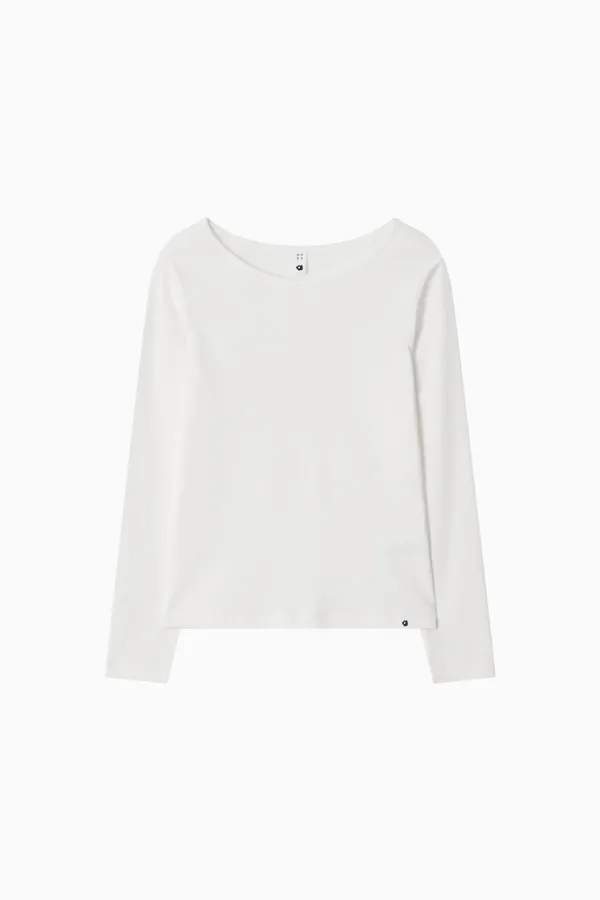 BASIC SLIM LONG SLEEVE, WHITE
