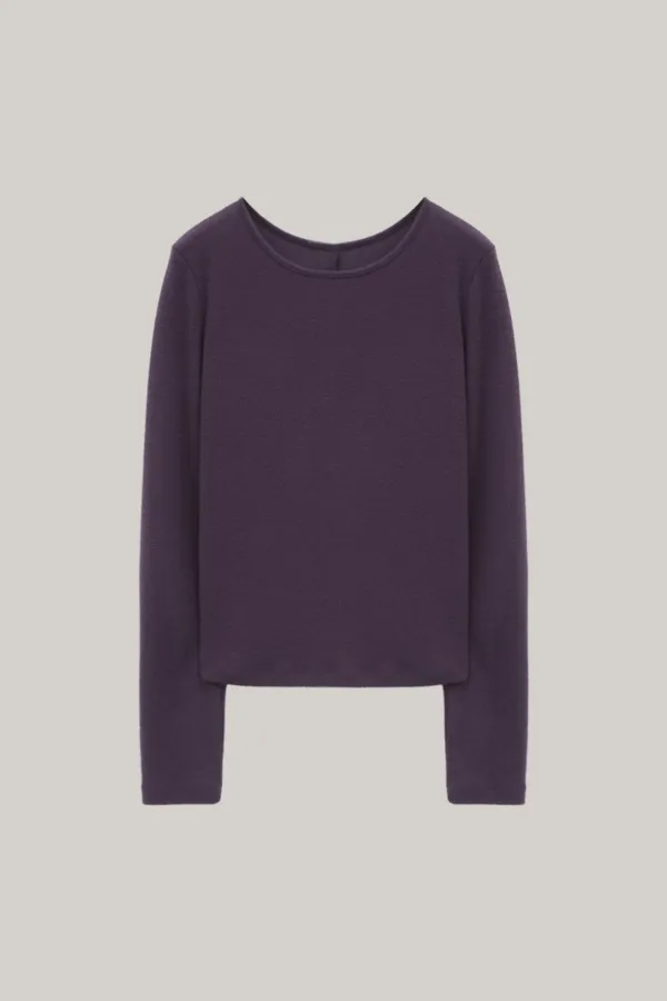 Coloured Crewneck T-shirt (purple)