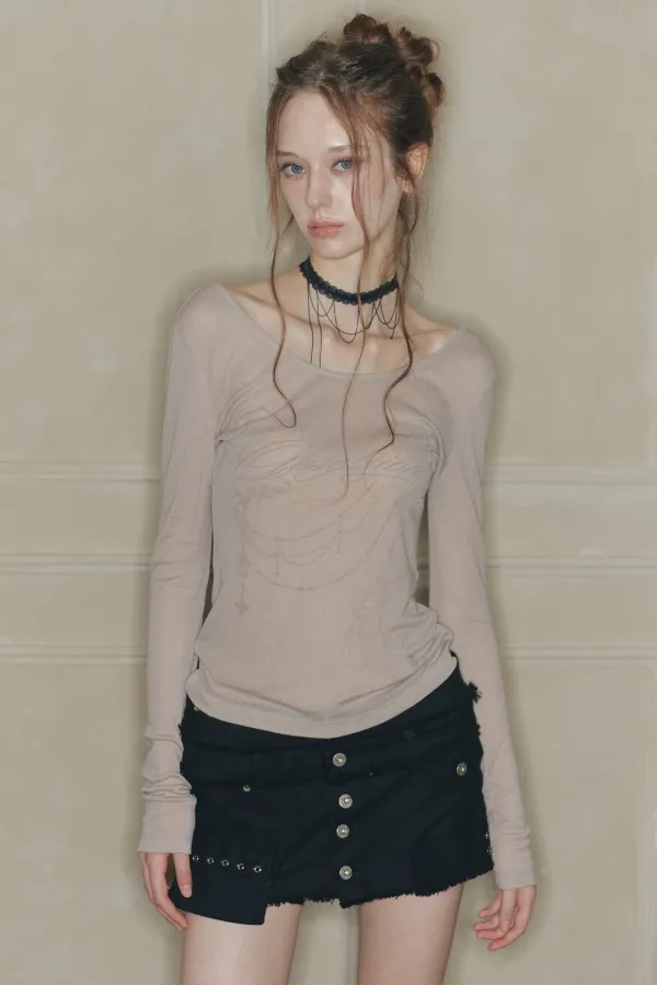 DUSK GRAPHIC TEE beige