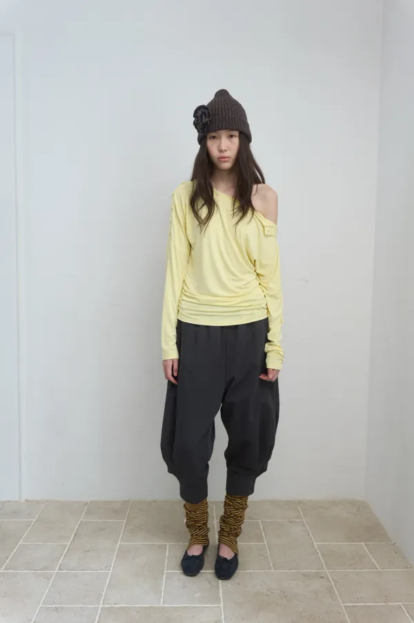 2-WAY SHOULDER BUTTON TOP_LEMON