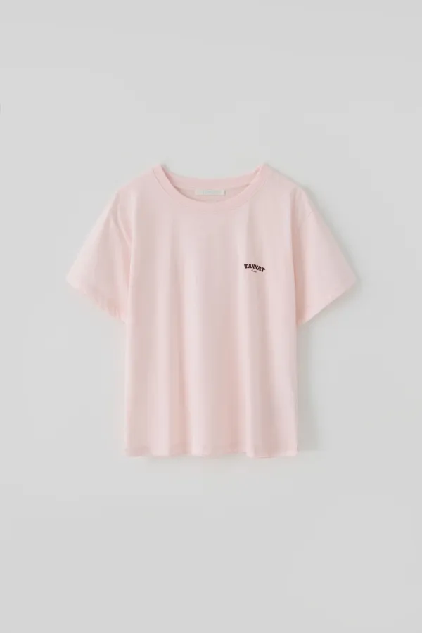 T/T Signature logo half t-shirt (light pink)