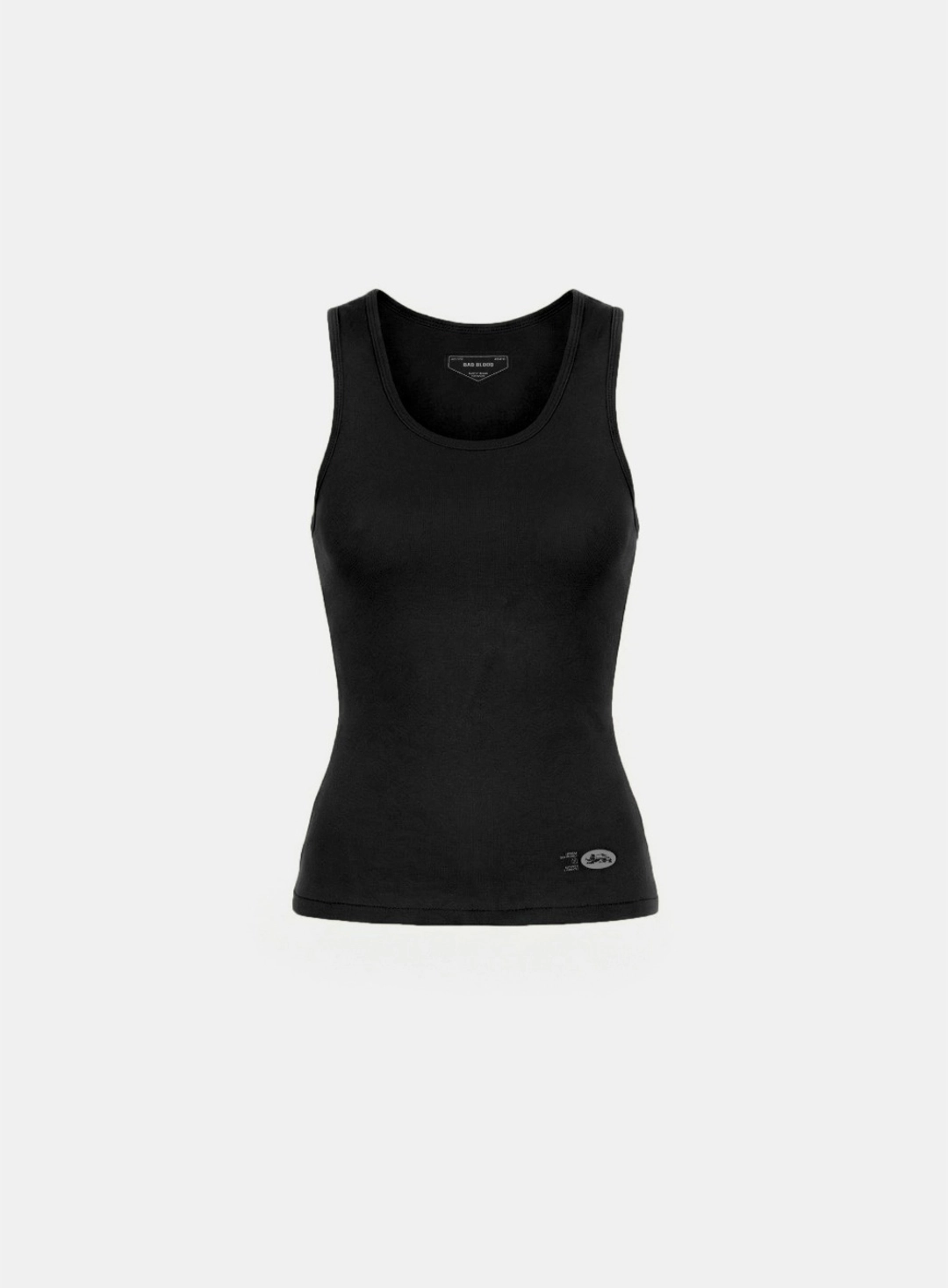 배드블러드 [w-tnk26-015] BS Cotton Jersey Classic Tank - Black 상품 이미지 1