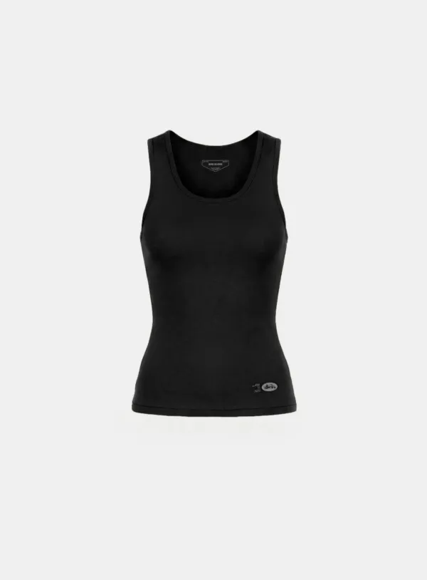 [w-tnk26-015] BS Cotton Jersey Classic Tank - Black