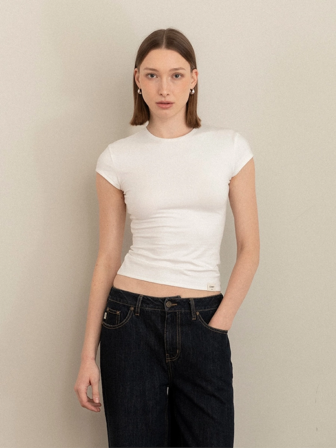 글로니 [3rd] G SLIM TEE (WHITE) 상품 이미지 2