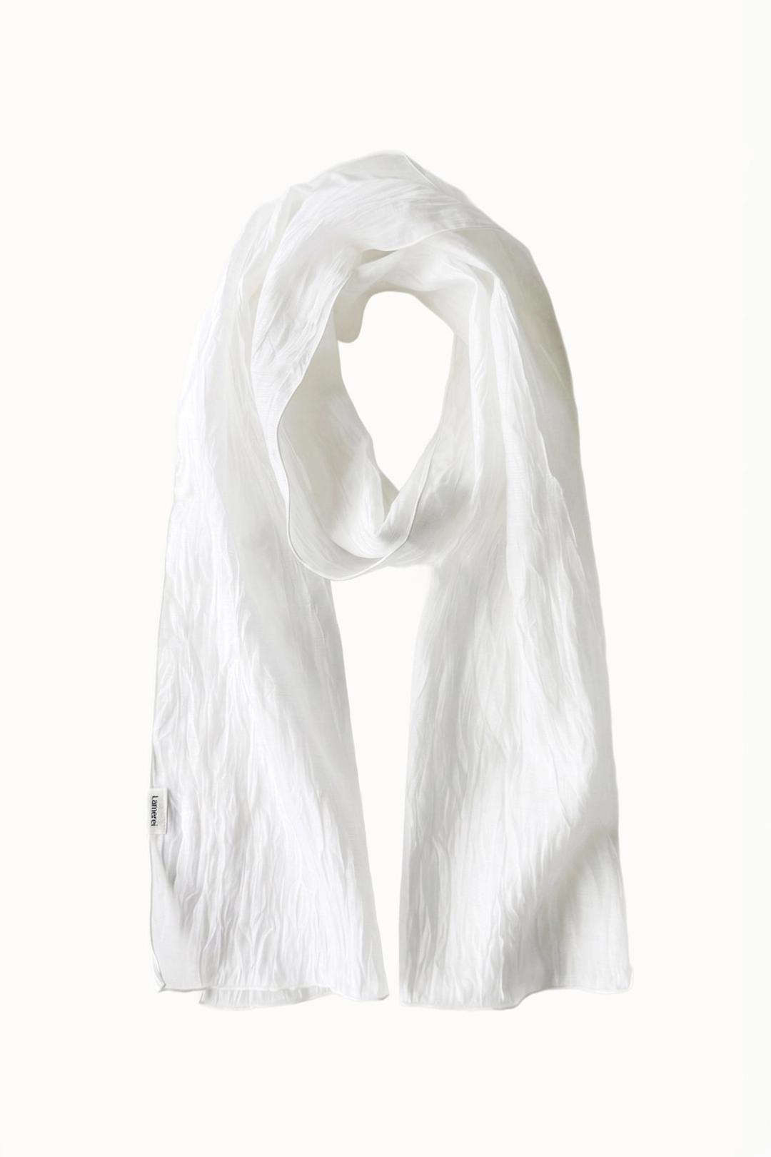 라메레이 Crinkle Sheer Scarf[LMBFSUAC914]-Off-White 상품 이미지 1