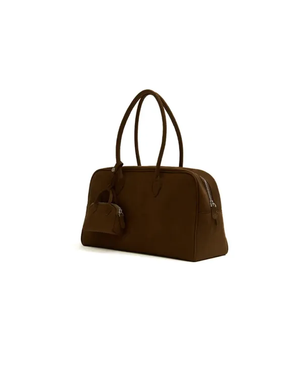 Suede Hug Bag [BROWN]