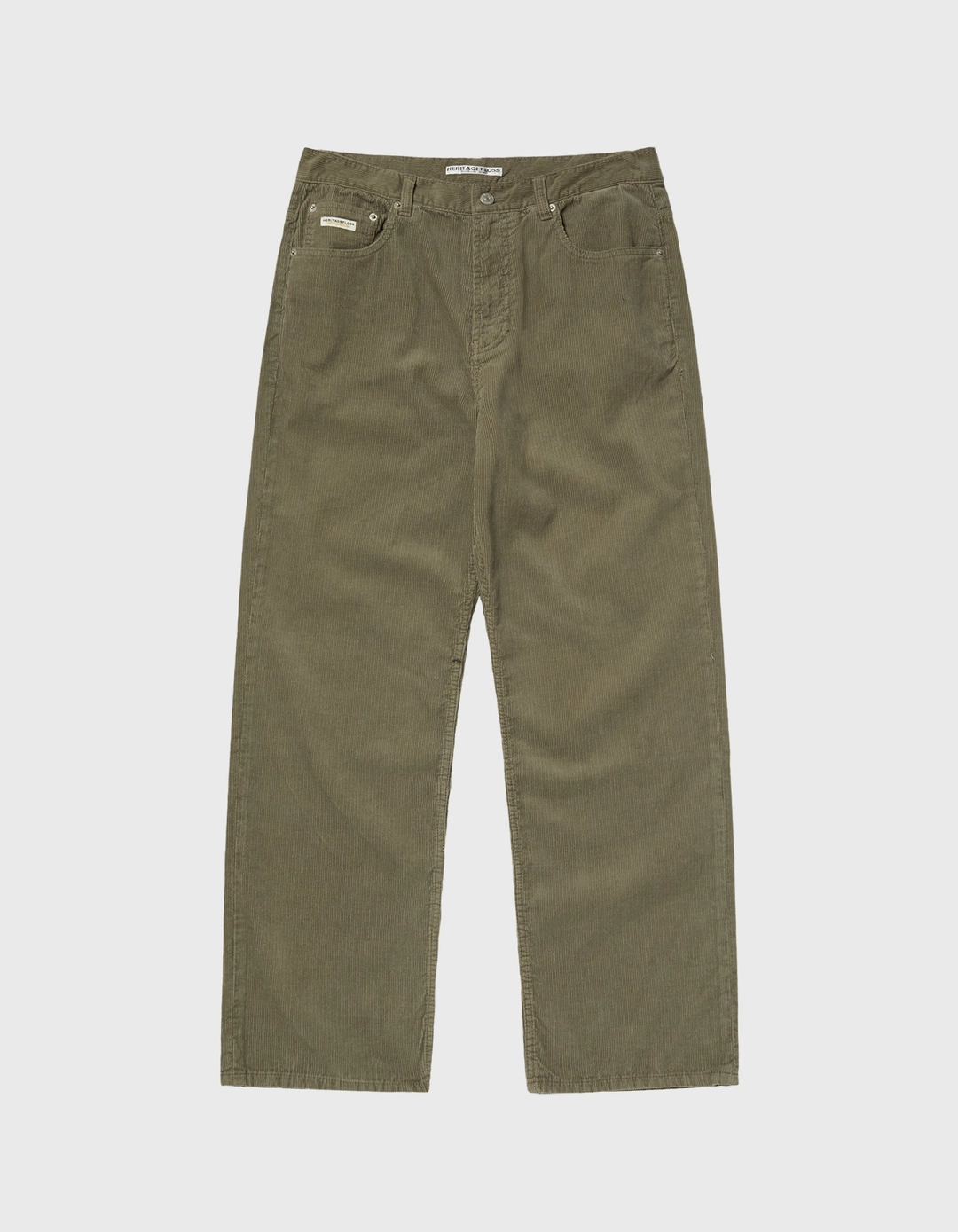헤리티지플로스 CREST WASHED CORDUROY PANTS / Khaki 상품 이미지 1