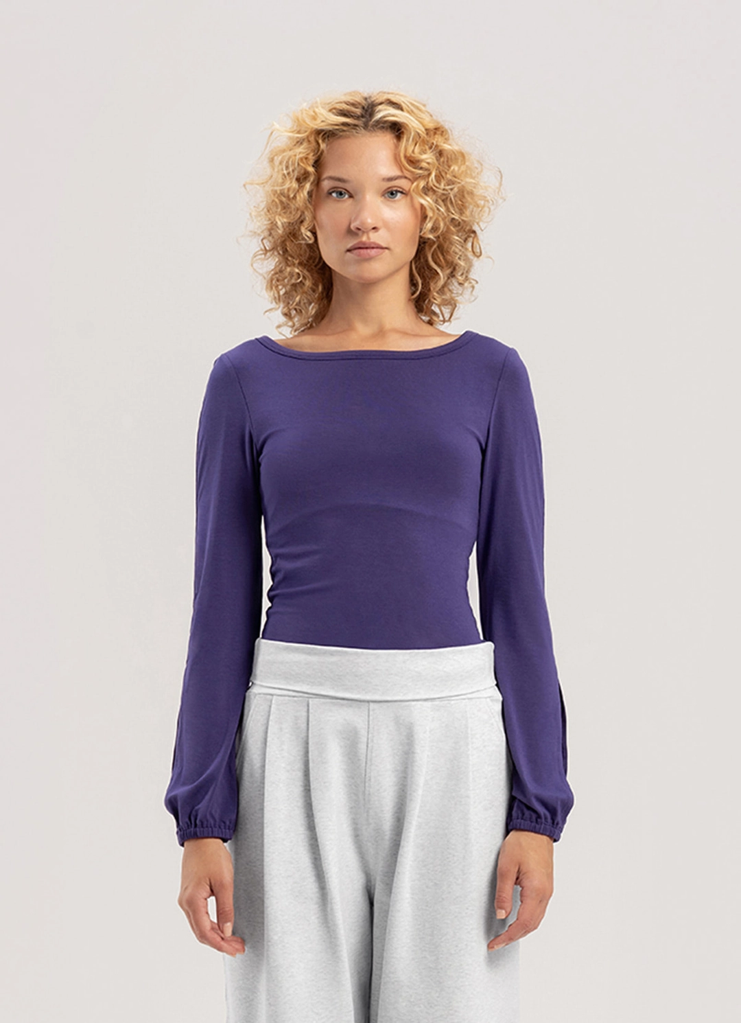 부디무드라 Puff long sleeve_Mulberry Purple 상품 이미지 3