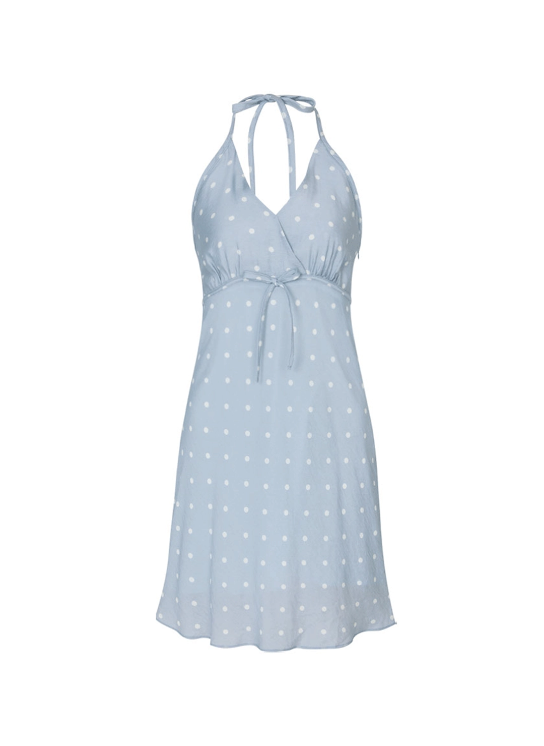 루루서울 Dot Halter Dress (Light Blue) 상품 이미지 1