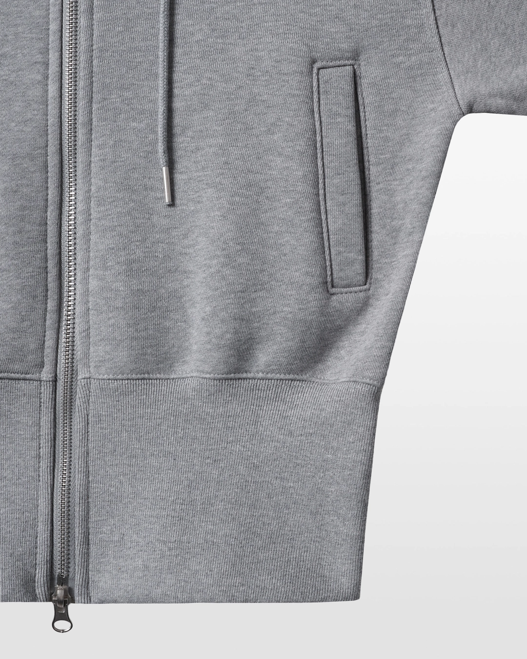 킴서울 TEW 2026 Slim Zip-up Hoodie (melange grey) 상품 이미지 2