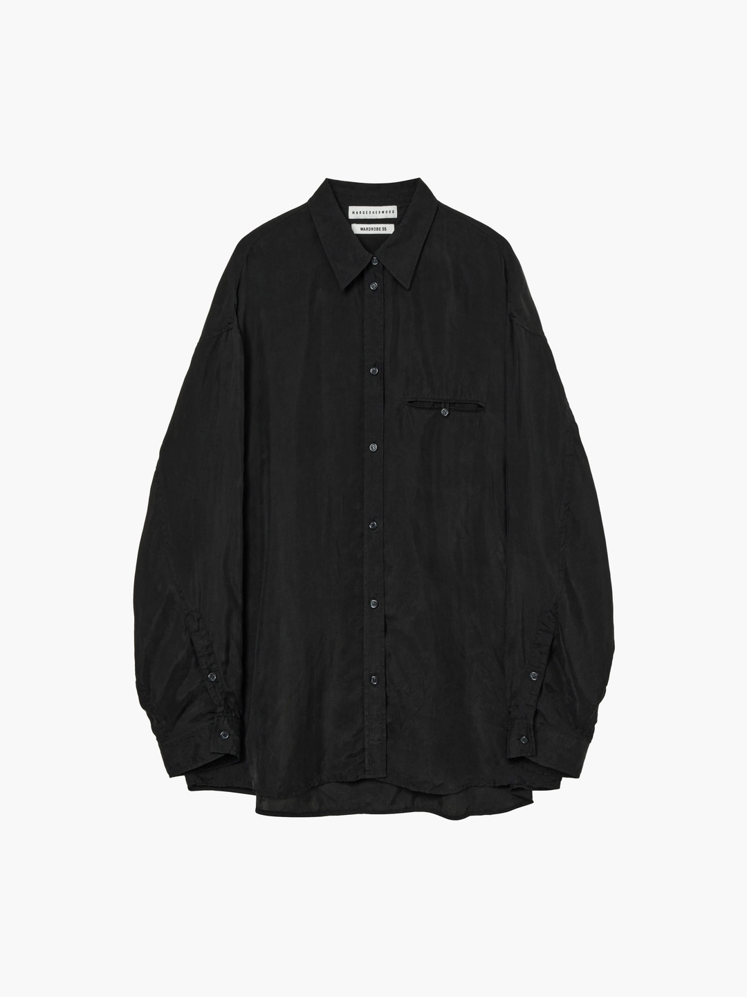 마지셔우드 CUPRA SILKY SHIRT_black 상품 이미지 1