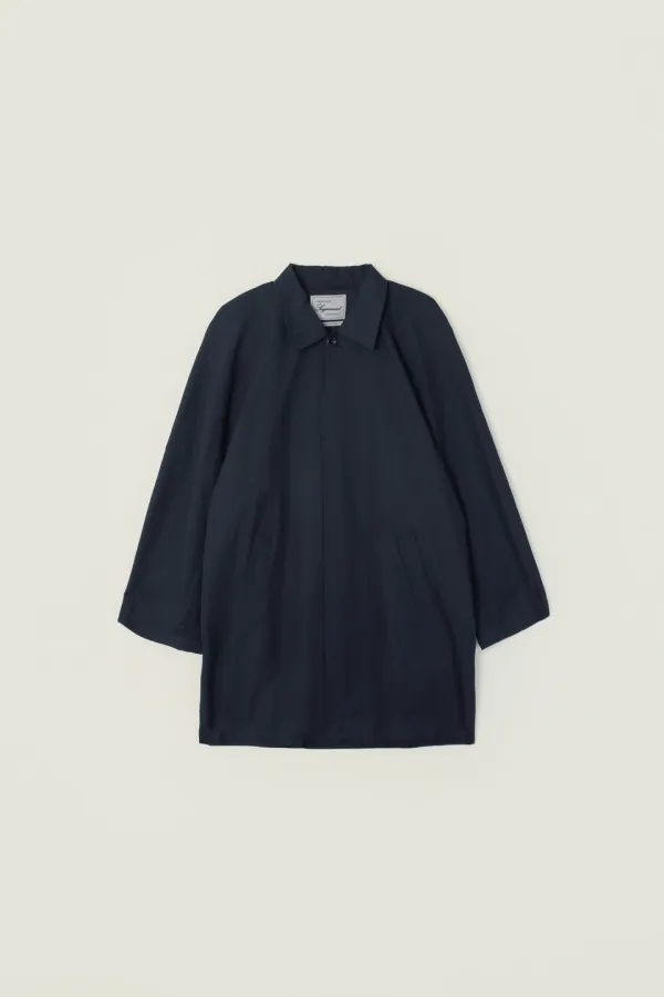 CYNTHIA HALF TRENCH COAT_NAVY