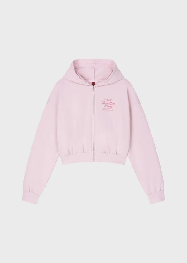 RBE Light Sweat Zip-up Baby Pink