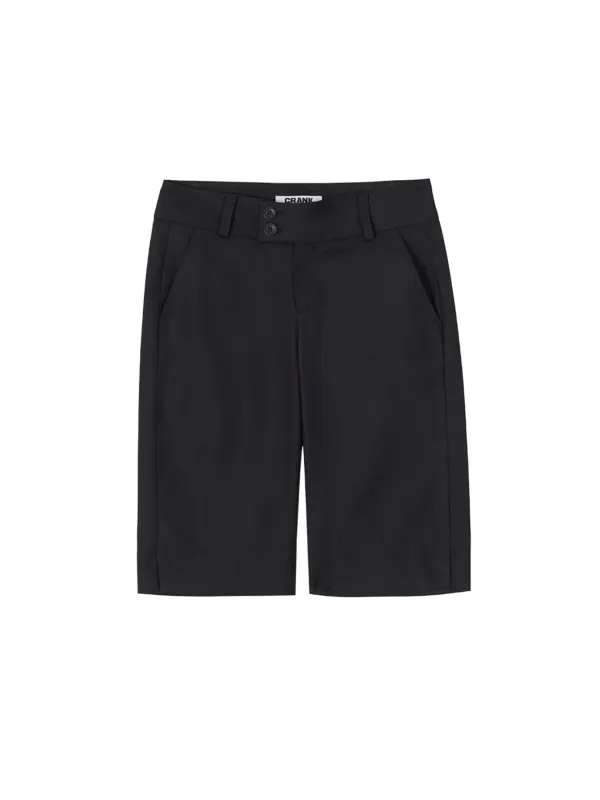 LOW WAIST CAPRI SLACKS_BLACK