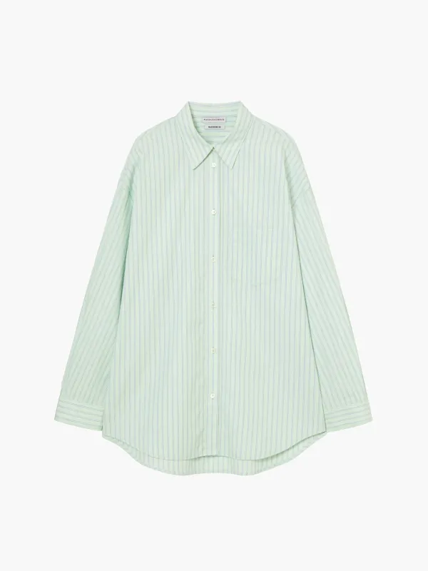 STRIPE POCKET SHIRT_mint