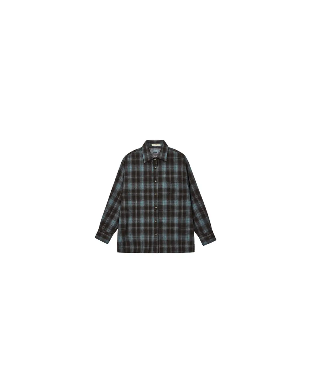쏘이르 CHOCOLATE CHECK SHIRT - BROWN 상품 이미지 3